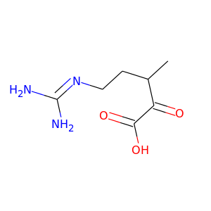 5-guanidino-3-methyl-2-oxopentanoic acid